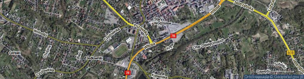Zdjęcie satelitarne Mendego Lucjana, dr. ul.